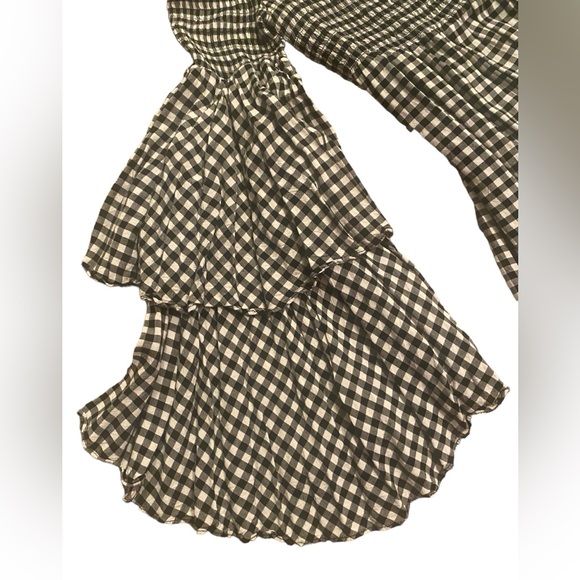 Smocked Top Ruffled Layered Sleeved Mini Dress - Picture 8 of 9